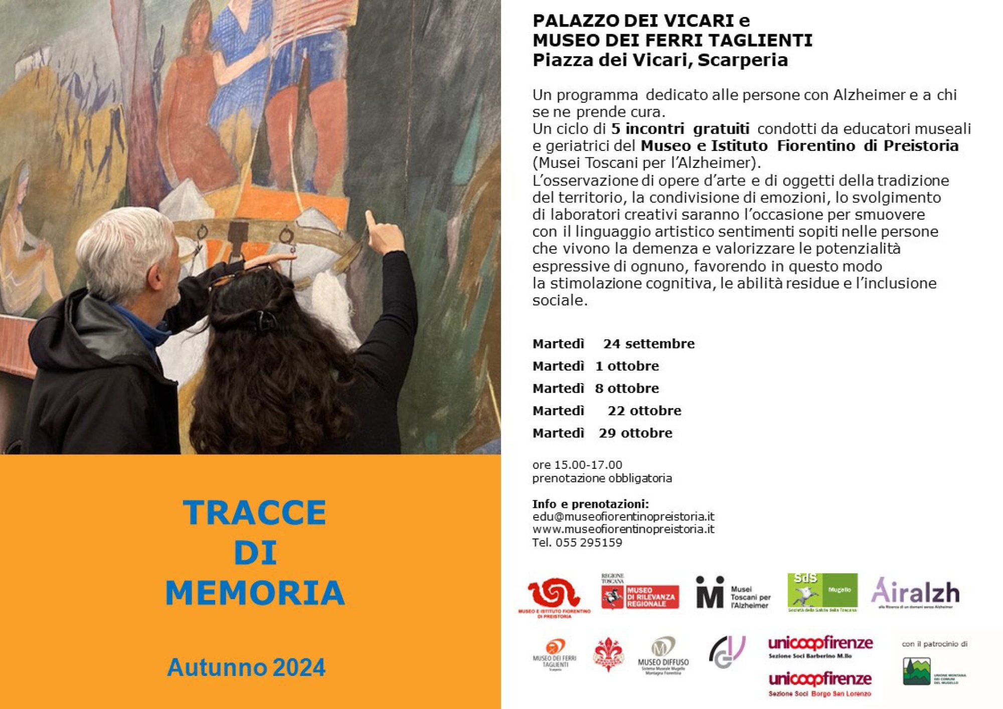 Riprendono gli incontri del progetto TRACCE DI MEMORIA